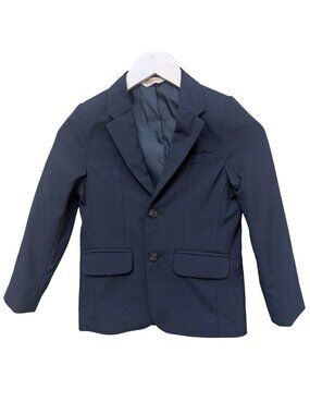 CAT & JACK Boys Blazer Size 5 Navy Blue Suit Jacket Kids Formal School Preppy